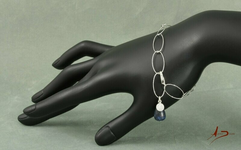 Única Lapislazuli Gota Pulsera