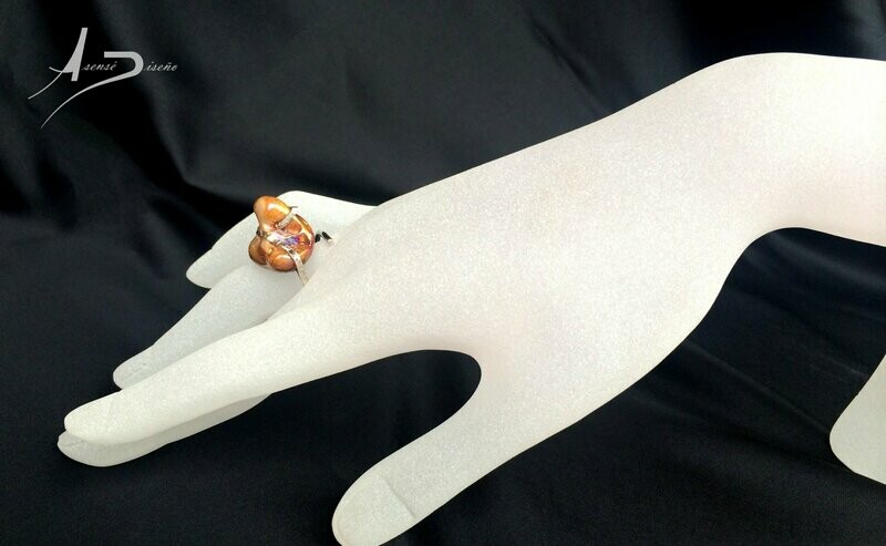 Encargos Especiales Nácar Dorado Anillo