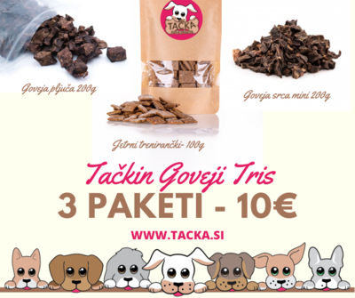 Tačkin goveji tris - degustacijski menu Tačkin goveji tris - degustacijski menu