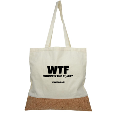 Bombažna nakupovalna torba WTF