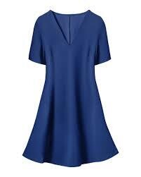 Korte jurk blauw