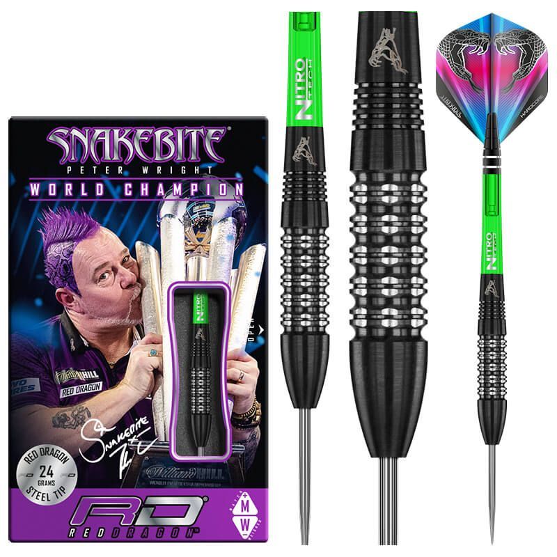 Peter Wright SNAKEBITE Black Strike: 24 gram