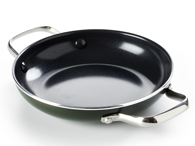 Dagelijkse Kost Keramische Sahanpan/multifunctionele pan - Ø24 cm - Inductie - Jeroen Meus Dagelijkse Kost Keramische Sahanpan/multifunctionele pan - Ø24 cm - Inductie - Jeroen Meus