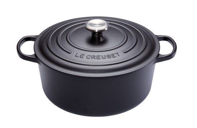 LE CREUSET BRAADPAN / STOOFPAN 24 CM ZWART