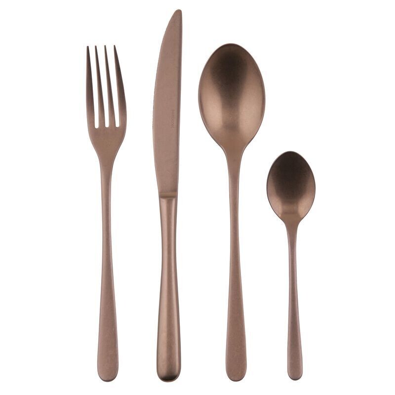 SAMBONET BESTEKSET TASTE 24-DELIG - KOPER MAT / VINTAGE COPPER