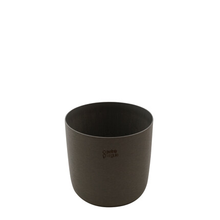 POINT VIRGULE BLOEMPOT UIT GERECYCLED PLASTIC, HOUT- EN STEENPOEDER ZWART Ø 15.5CM H 13.6CM POINT VIRGULE BLOEMPOT UIT GERECYCLED PLASTIC, HOUT- EN STEENPOEDER ZWART Ø 15.5CM H 13.6CM