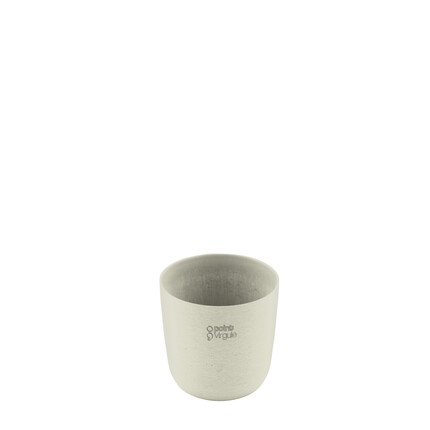 POINT VIRGULE BLOEMPOT UIT GERECYCLED PLASTIC, HOUT- EN STEENPOEDER WIT Ø 10.5CM H 9.2CM POINT VIRGULE BLOEMPOT UIT GERECYCLED PLASTIC, HOUT- EN STEENPOEDER WIT Ø 10.5CM H 9.2CM