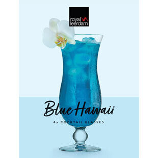 ROYAL LEERDAM COCKTAILGLAS 44CL BLUE HAWAI 4 STUKS