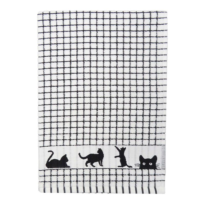Samuel Lamont Poli-Dri Zwarte kat keukenhanddoek