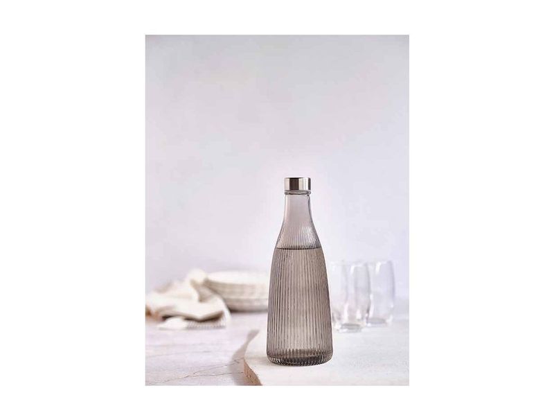 ATLA FLES 1L GRIJS D10,1XH28CM - MET DEKSEL