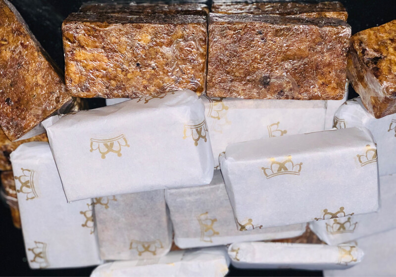 100% natuurlijke Afrikaanse zwarte zeep 200 gram
