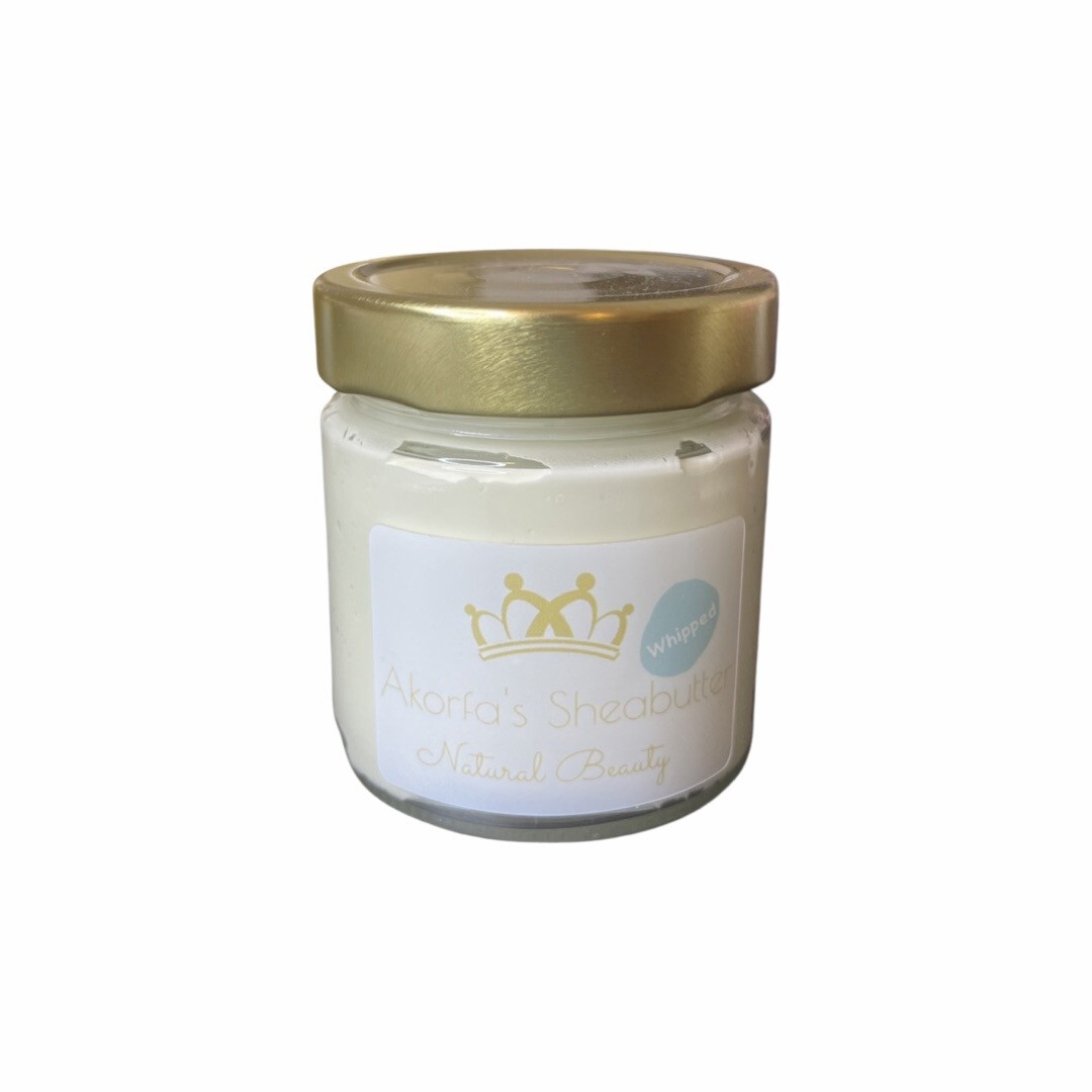 Whipped unrefined Shea Butter Glass Jar 230 ml