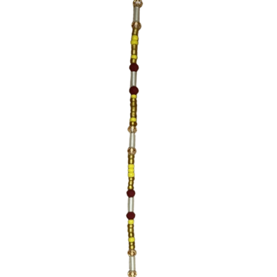 African Waist Beads Yellow 120 cm