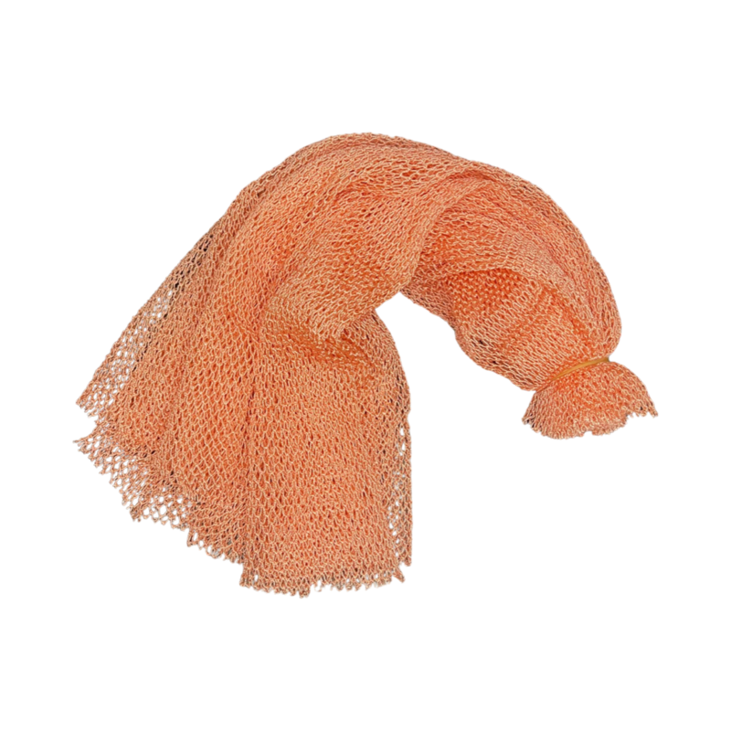 African Exfoliating Net Sponge Color Salmon Pink Sapo