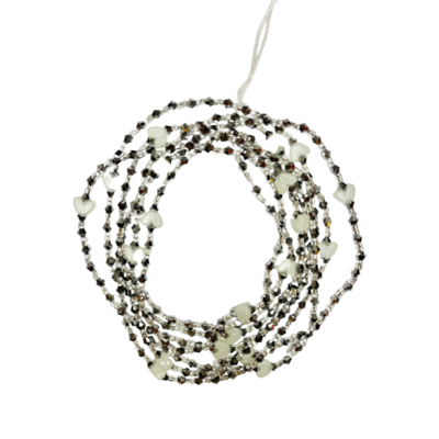 African Waist Beads silver 