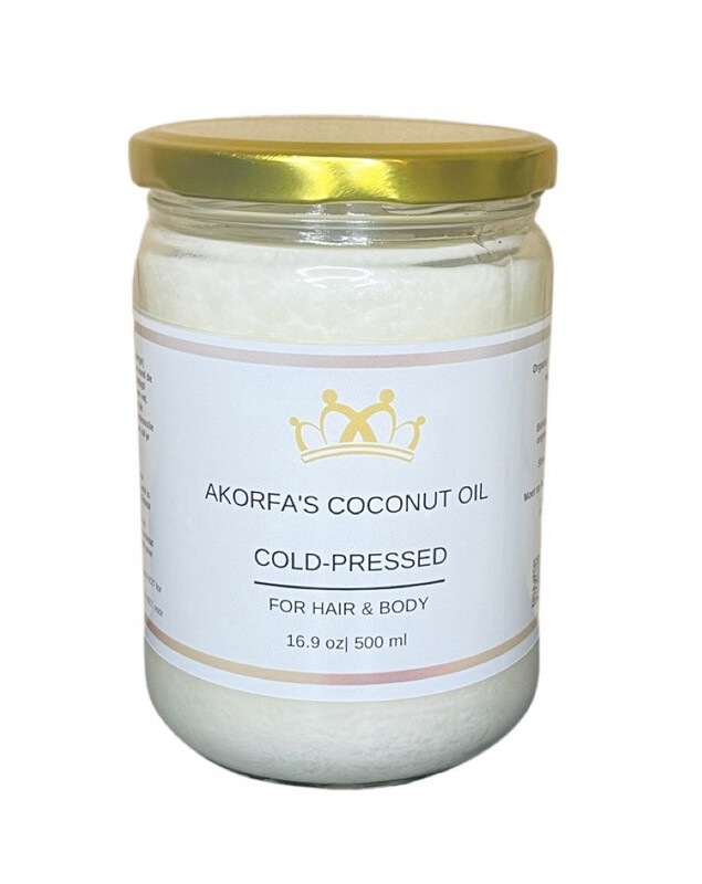 100% All natural virgin koudgeperste kokosolie/kokosolie 500 ml