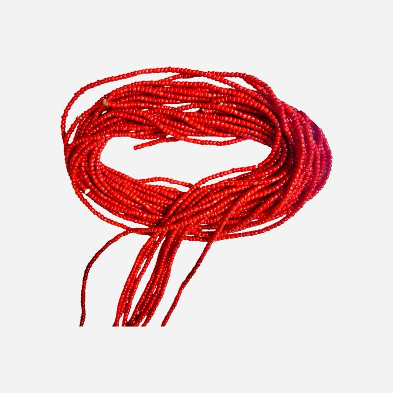 African Waist Beads Red