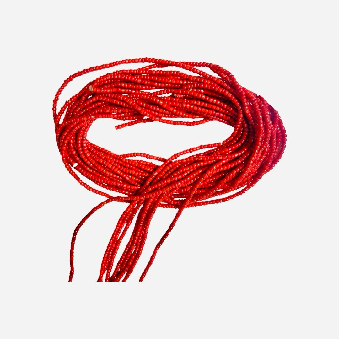 African Waist Beads Red