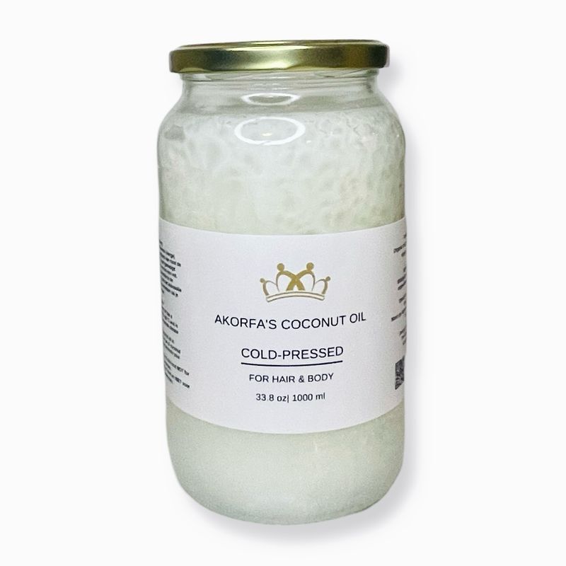 100% biologische koudgeperste kokosolie 1000 ml