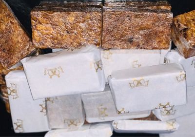 100% natuurlijke Afrikaanse zwarte zeep 100 gram
