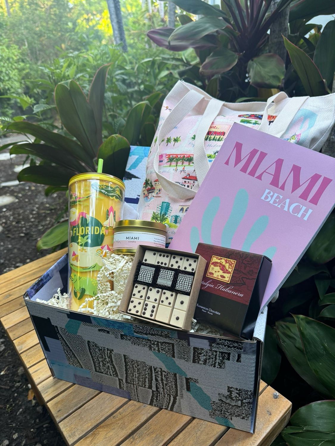 Miami themed Deluxe Gift Basket