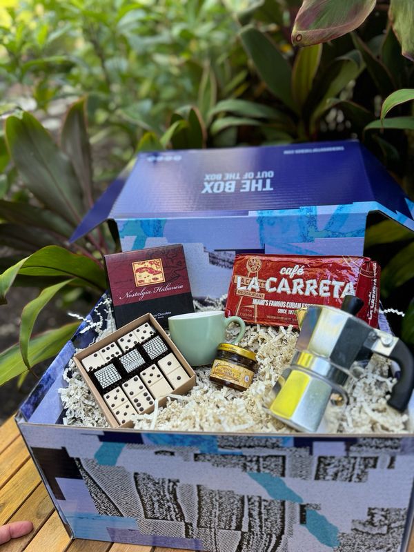 Miami themed Coffee & Chocolate Gift Basket