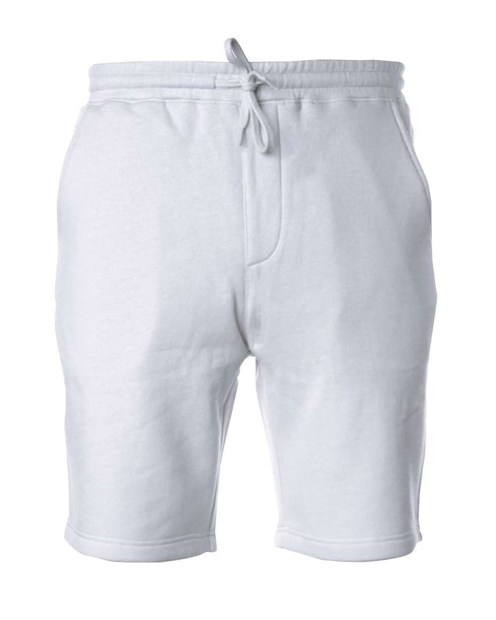 Men&#39;s Fleece Shorts, Decorated: Decorated, Size: XS, Color: White