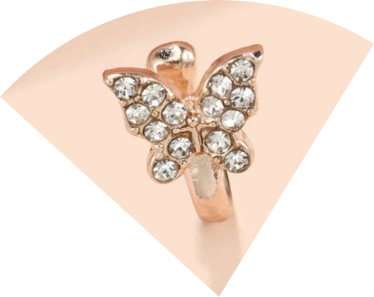 Nose Cuffs, Style: Butterfly