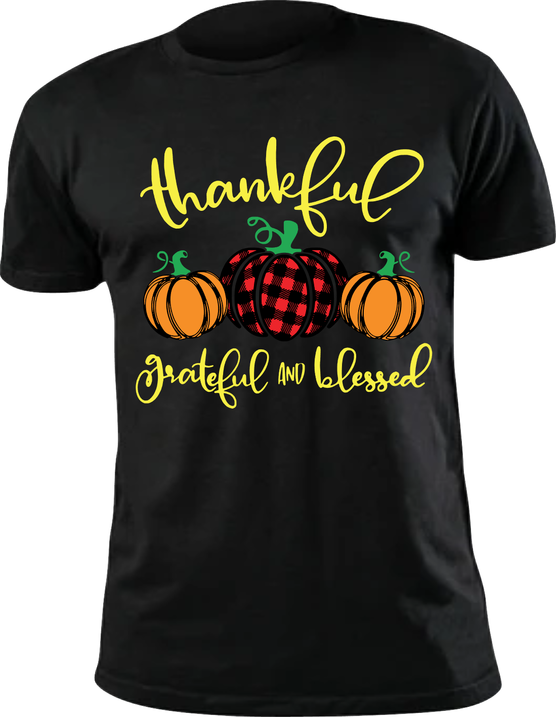 Thankful Grateful Blessed, Color: Black