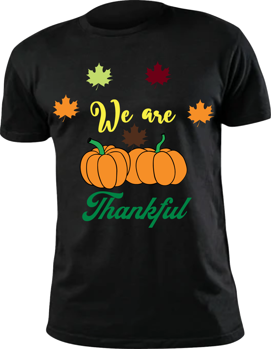 We are Thankful, Color: Black