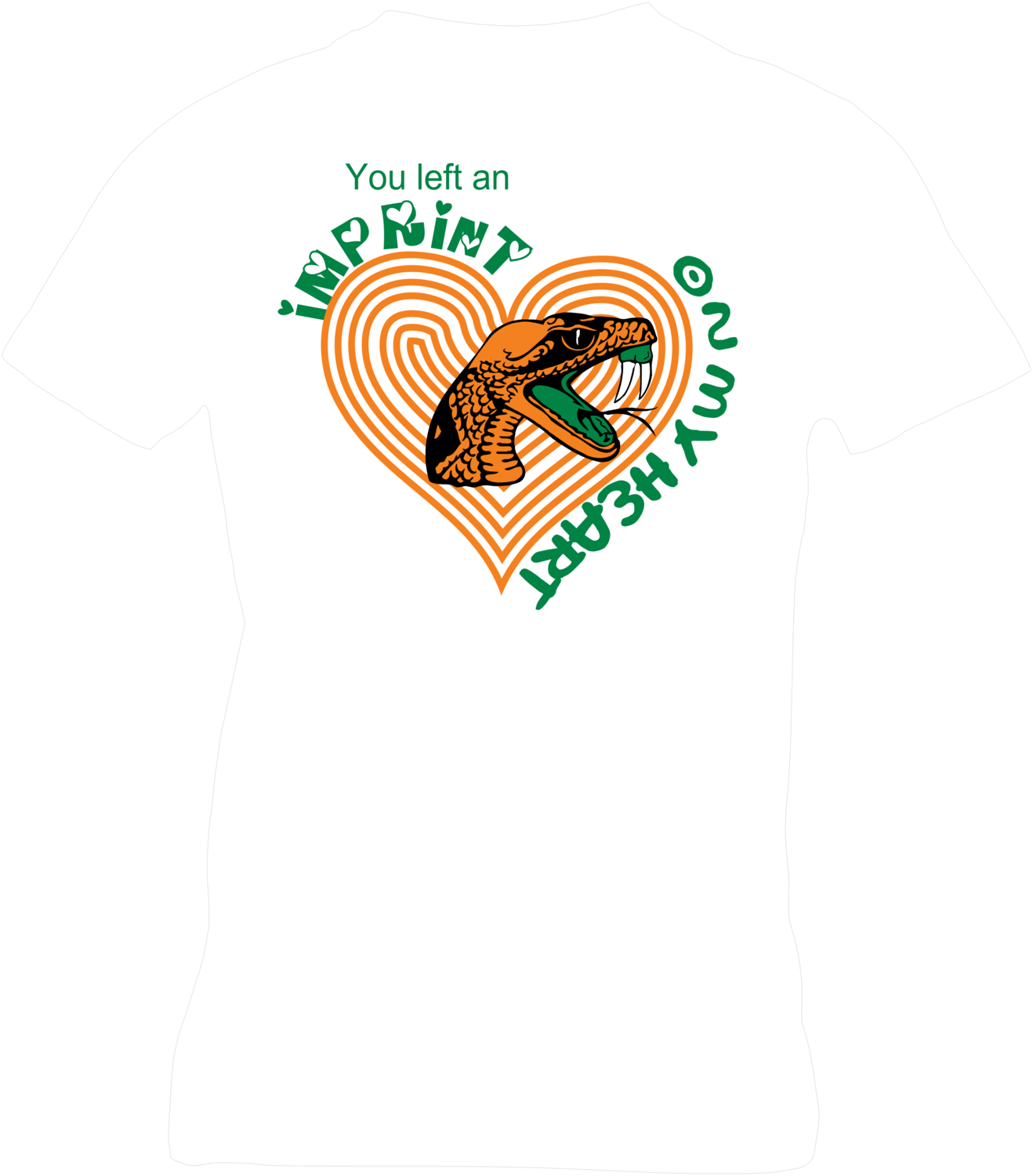 FAMU - Left an Imprint on my Heart, Team: Snake on Heart, Color: White