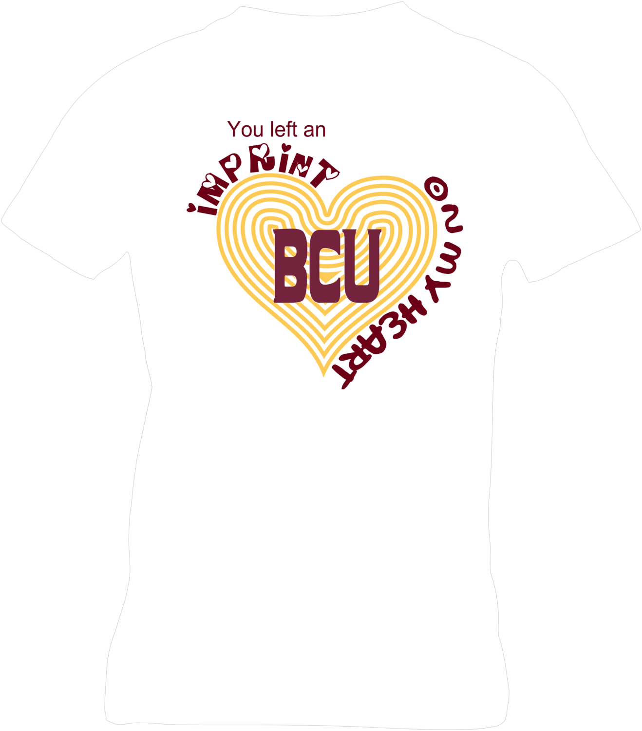 BCU - Left an Imprint on my Heart, Color: White, Style: BCU
