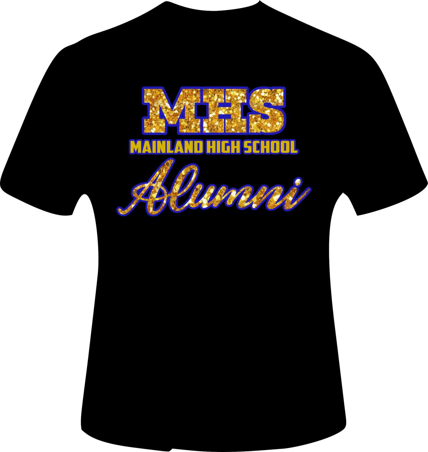 MHS - Mainland High School - Alumni, Color: Black