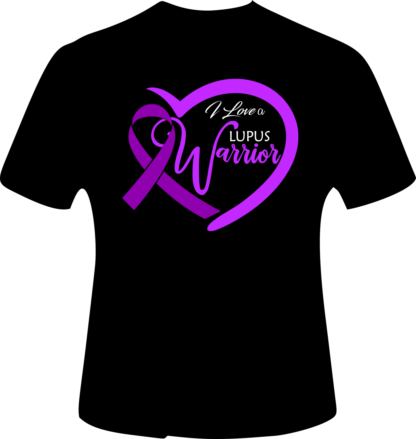 I Love a Lupus Warrior - Lupus Awareness, Color: Black