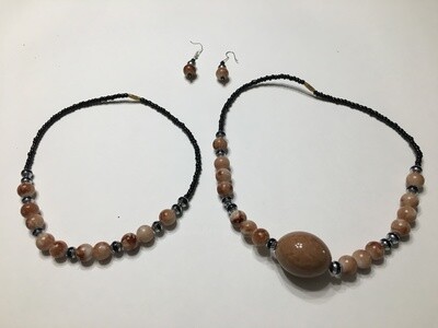 Brown Necklace Set