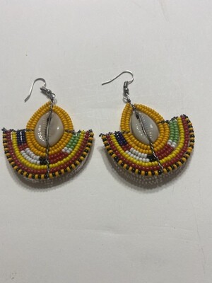 Beaded Africa Earrings