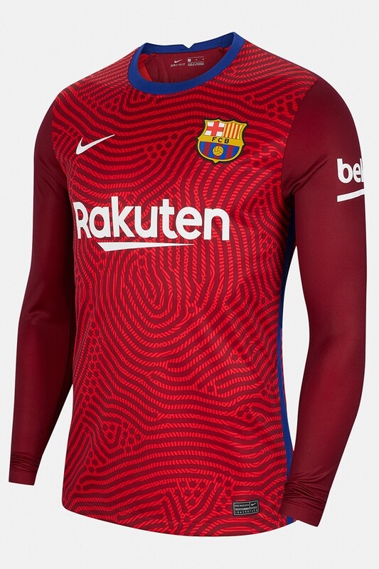 2020-2021 NIKE  Barcelona Away Goalkeeper Shirt (Red)