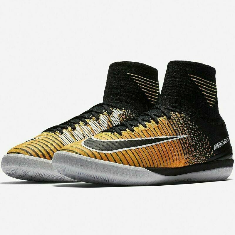NIKE YOUTH MERCURIALX PROXIMO II IC INDOOR SOCCER SHOES (LASER ORANGE/BLACK/WHITE/VOLT)