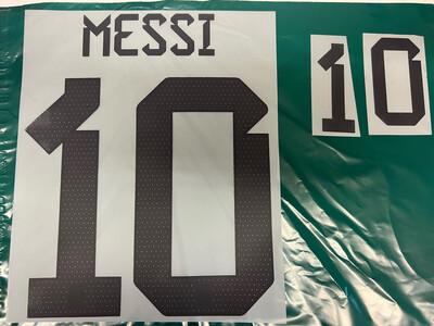 ARGENTINA MESSI MUNDIAL QATAR 2022 WORLD CUP NAME AND NUMBER SET