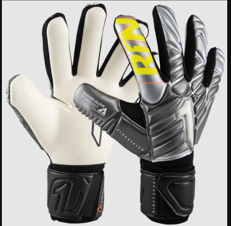 Rinat Meta GK SPINES (Finger Protection) Goalkeeper Glove NEW SILVER