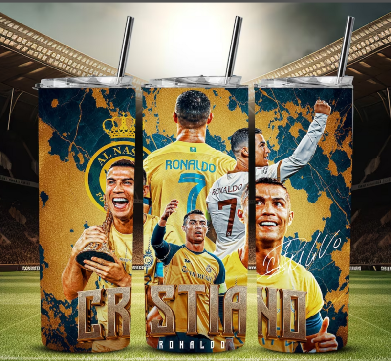 Cristiano Ronaldo Tumbler  CR7 Fan Tumbler, Limited Edition, 20oz Tumbler