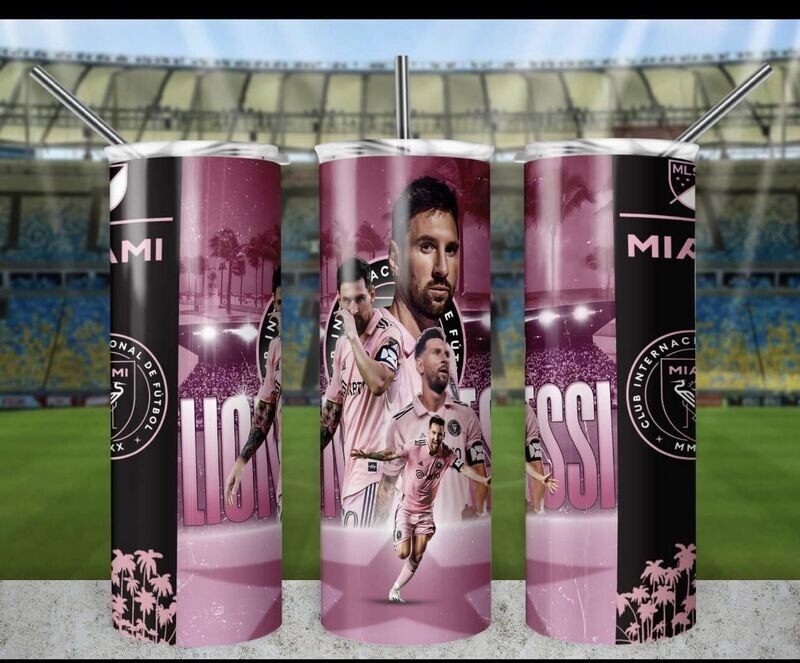 INTER MIAMI MESSI 20OZ CUSTOM TUMBLER