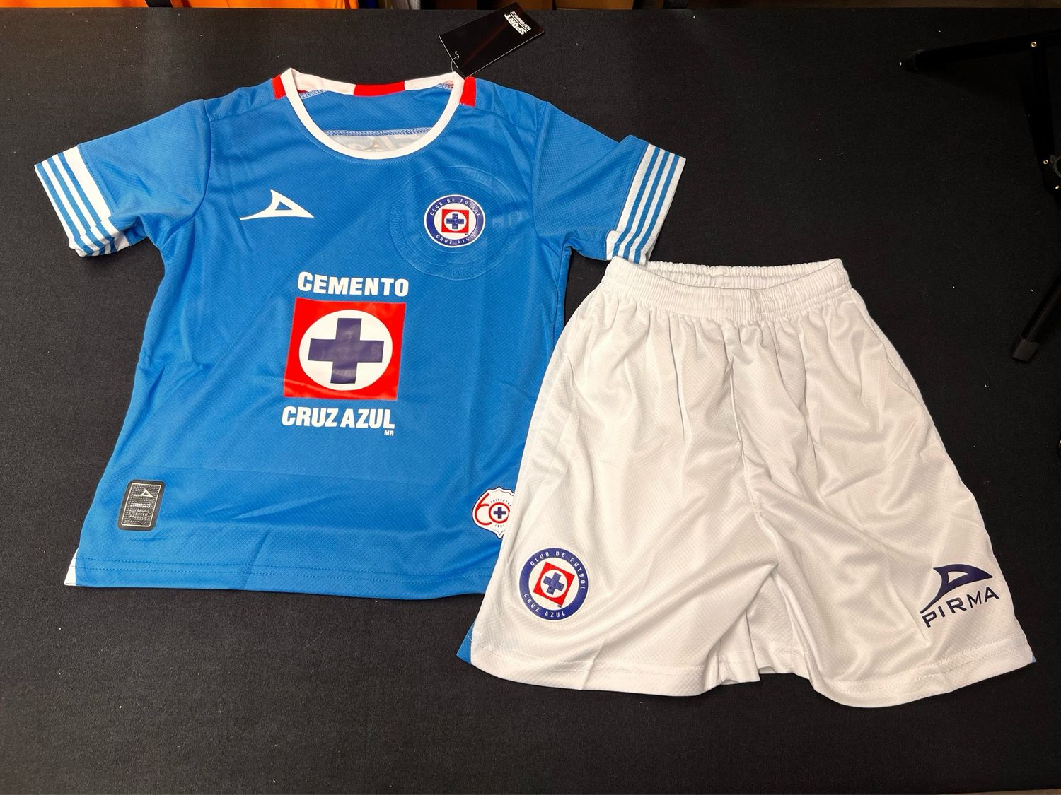 24/25 Cruz azul Home  kids soccer kit 