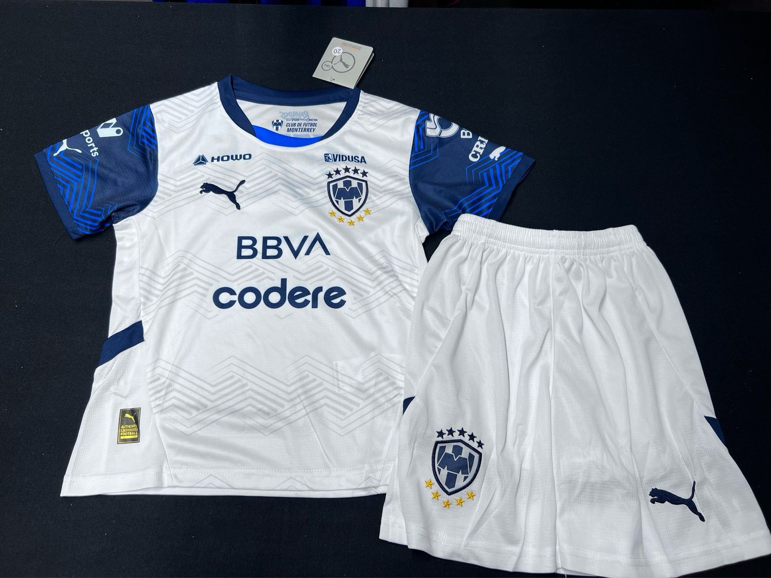 24/25 Rayados del Monterrey soccer kit. Kids size 