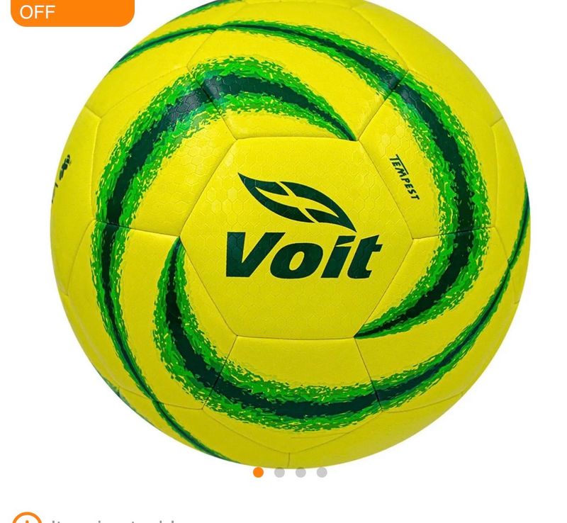 Voit Tempest – HYBRID Liga MX Clausura 2024 Soccer Ball – Size 5 | Liguilla Edition | Yellow &amp; Green