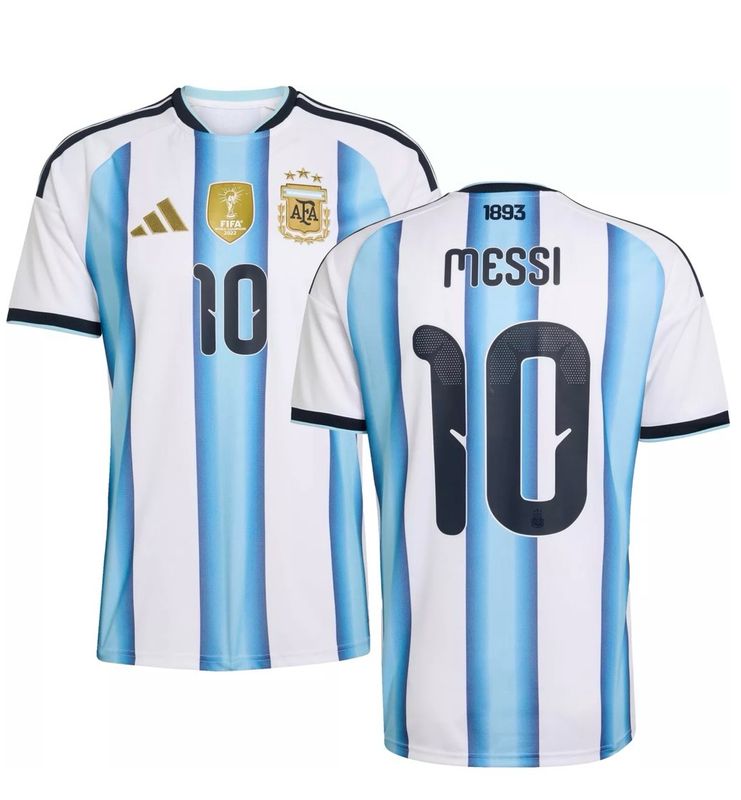 adidas Adult Argentina Lionel Messi #10 2026 Home Replica Jersey