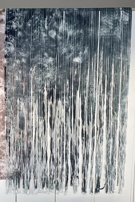 ​King 1 - Shredded Handmade Screenprint on Fabric