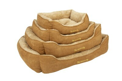 Mand Scruffs Cosy Box Bed Tan