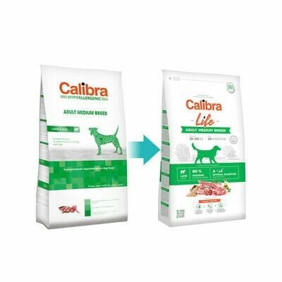 Calibra Dog Life Adult Medium Breed Lam