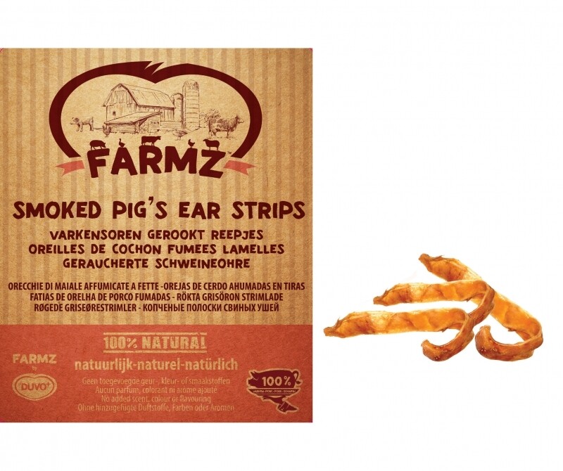 Farmz Varkensoren Gerookte Reepjes 250 g Farmz Varkensoren Gerookte Reepjes 250 g
